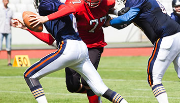 Transmisión de tochito y futbol americano multicámara en Saltillo con marcador en vivo.
